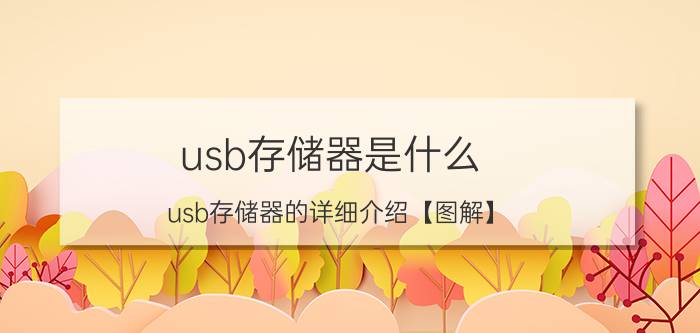 usb存储器是什么 usb存储器的详细介绍【图解】